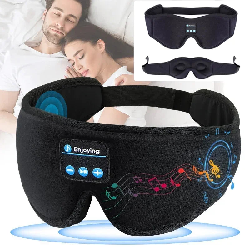 3D Bluetooth Eye Mask Headphones with HD Speakers for Sleep & Travel