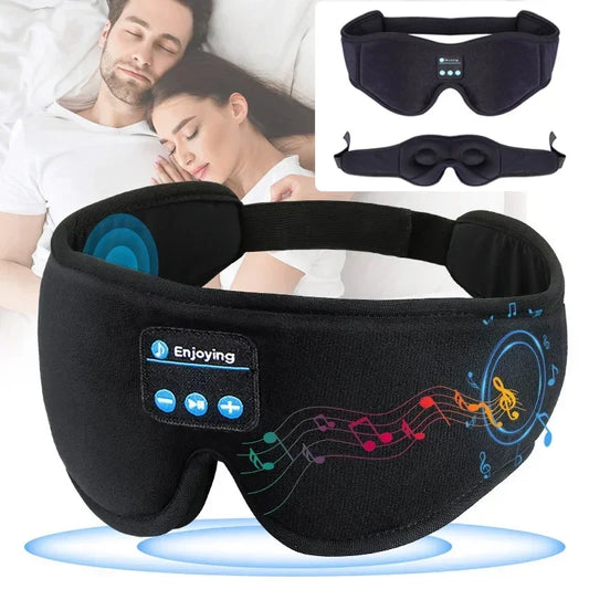 3D Bluetooth Eye Mask Headphones with HD Speakers for Sleep & Travel